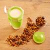 Emsa Clip&Go Yoghurt Mug 450 ml Round with Spoon and Topping Compartment Transparent / Light Green view 4