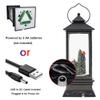 Wondise Snowman Lighted Musical Snow Globe Lantern with 6 Hour Timer view 3