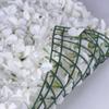 ENOVA HOME 12 Pack 33 Sq ft. Artificial Faux Foliage Wall Mat Panel Hydrangea Flower Backdrop Wedding Party Event Decoration (White) view 4