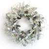 Birch Wreath with White Berries, Iced Pine Cones, Holly Leaf, Branch - 26" Winter Christmas Wreath for Front Door or Indoor Wall Window Thanksgiving Decor view 1