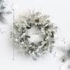 Birch Wreath with White Berries, Iced Pine Cones, Holly Leaf, Branch - 26" Winter Christmas Wreath for Front Door or Indoor Wall Window Thanksgiving Decor view 2