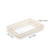 Feyarl Mirrored Crystal Vanity Makeup Tray Ornate Jewelry Trinket Organizer Cosmetic Perfume Bottle Decorative Tray Home Deco Dresser Skin Care Storage (Rectangle 12" x 8") view 3