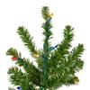 Northlight 6.5' Pre-Lit Canadian Pine Slim Artificial Christmas Wall Tree - Multicolor Lights view 3