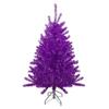 Northlight 4.5' Metallic Purple Tinsel Artificial Christmas Tree - Unlit view 1