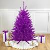 Northlight 4.5' Metallic Purple Tinsel Artificial Christmas Tree - Unlit view 2