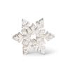 K&K Interiors 53945A Set of 3 Small Wooden Whitewashed Snowflakes view 2