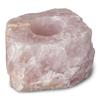 1 (One) Rose Quartz Candle Holder Rock Paradise Exclusive with Certificate of Authenticity AM7B8 view 1