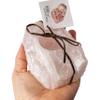1 (One) Rose Quartz Candle Holder Rock Paradise Exclusive with Certificate of Authenticity AM7B8 view 2