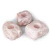 1 (One) Rose Quartz Candle Holder Rock Paradise Exclusive with Certificate of Authenticity AM7B8 view 3