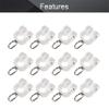 MroMax Curtain Track Rollers Stainless Steel Frame Twin Wheeled Carriers Drapery Rail Sliding Glider for Windows Shower Curtain Tracks 0.59" Dia, 50 Pcs view 3