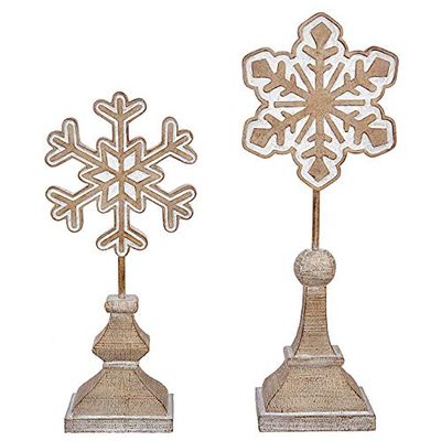 RAZ Imports 17.5" Snowflake ON Base 3811183