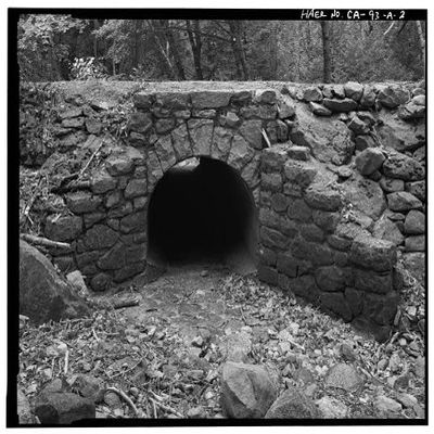HistoricalFindings Photo: Bridalveil Fall Culverts,Southside Drive,Yosemite Village,Mariposa County,CA,1