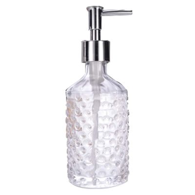 Soap Dispenser HFDIG Soap Bottle Glass | Shampoo Shower Gel Bottle Bottle 300ml | Gray, Transparent, Blue