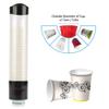 Water Dispenser Paper Cup Dispenser,60-80 Cup Paper-Plastic Cup Divider,Thick Cover Design,one-Touch Button Cup,Suitable for Office and Home (Black) view 3