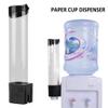 Water Dispenser Paper Cup Dispenser,60-80 Cup Paper-Plastic Cup Divider,Thick Cover Design,one-Touch Button Cup,Suitable for Office and Home (Black) view 4