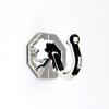 10 x Curtain TIE Backs SELF Adhesive Chromed Plastic 35 x 35 x 40mm view 1