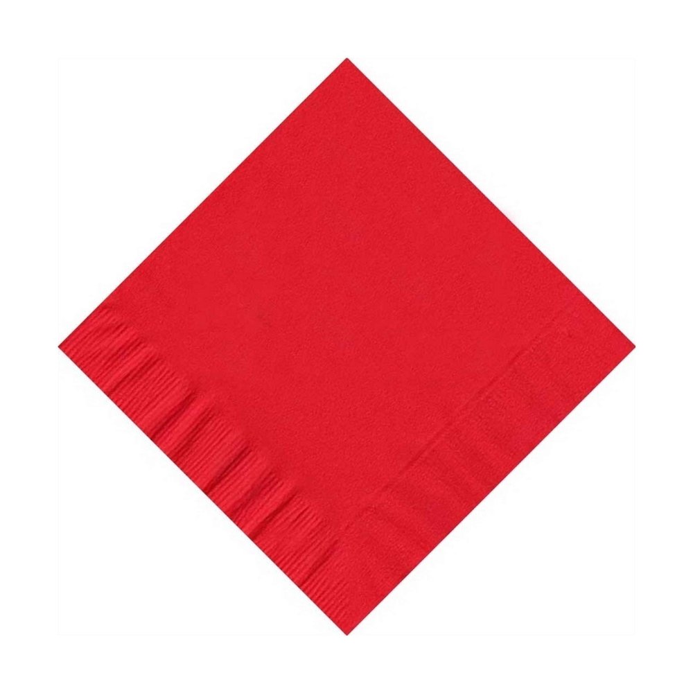 100 2-Ply Cocktail Personalized Napkins (Red)