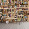 NWT Wall Murals for Bedroom Modern Bookshelf Pattern Removable Wallpaper Peel and Stick Wall Stickers - 100x144 inches view 1