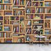 NWT Wall Murals for Bedroom Modern Bookshelf Pattern Removable Wallpaper Peel and Stick Wall Stickers - 100x144 inches view 2