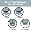 Couch Clamp Pro Heavy Duty Couch Connectors for Sliding Sofas (4 Pack) - Easy Install Strap & No Tools Required - Hook & Loop Cinch Straps- Universal Fit Ideal for 3 Piece Modular Sectional Sofa view 4