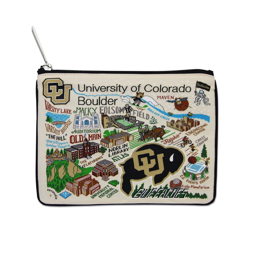 Catstudio Zipper Pouch, University of Colorado Boulder Travel Toiletry Bag, 5 x 7, Ideal Makeup Bag, Dog Treat Pouch, or Purse to Organize Supplies for Grads & Alumni