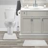 3 pc Solid Pure White Bathroom Rug Set Bath Mats Bath Set Super Soft Anti Slip Soft Mats New view 2
