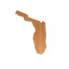BambooMN Florida Silhouette Bamboo Serving and Cutting Board - 2 Units - 8.25" x 11.5" x 0.60" view 1