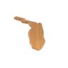 BambooMN Florida Silhouette Bamboo Serving and Cutting Board - 2 Units - 8.25" x 11.5" x 0.60" view 2