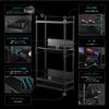 Bauhutte BHS-600SM-WH Desk Side Rack, Computer Rack, PC Rack, Width 23.8 x Depth 10.0 x Height 47.2 inches (60.5 x 25.5 x 120.5 cm), White view 2