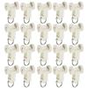 MroMax 50Pcs Curtain Track Rollers, 0.41" Dia Plastic Twin Wheeled Carriers Drapery Rail Sliding Glider for Windows Shower Curtain Tracks view 1
