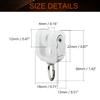 MroMax Curtain Track Rollers Stainless Steel Frame Twin Wheeled Carriers Drapery Rail Sliding Glider for Windows Shower Curtain Tracks 0.47" Dia, 50 Pcs view 2