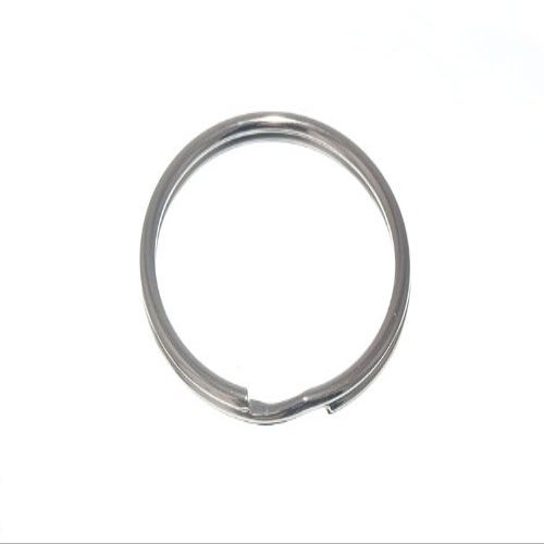 40 X SPLIT KEY RING NP NICKEL PLATED STEEL 38MM (1.5")