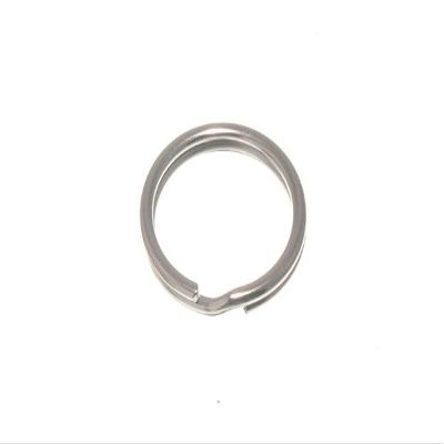 100 X SPLIT KEY RING NP NICKEL PLATED STEEL 16MM (5/8")