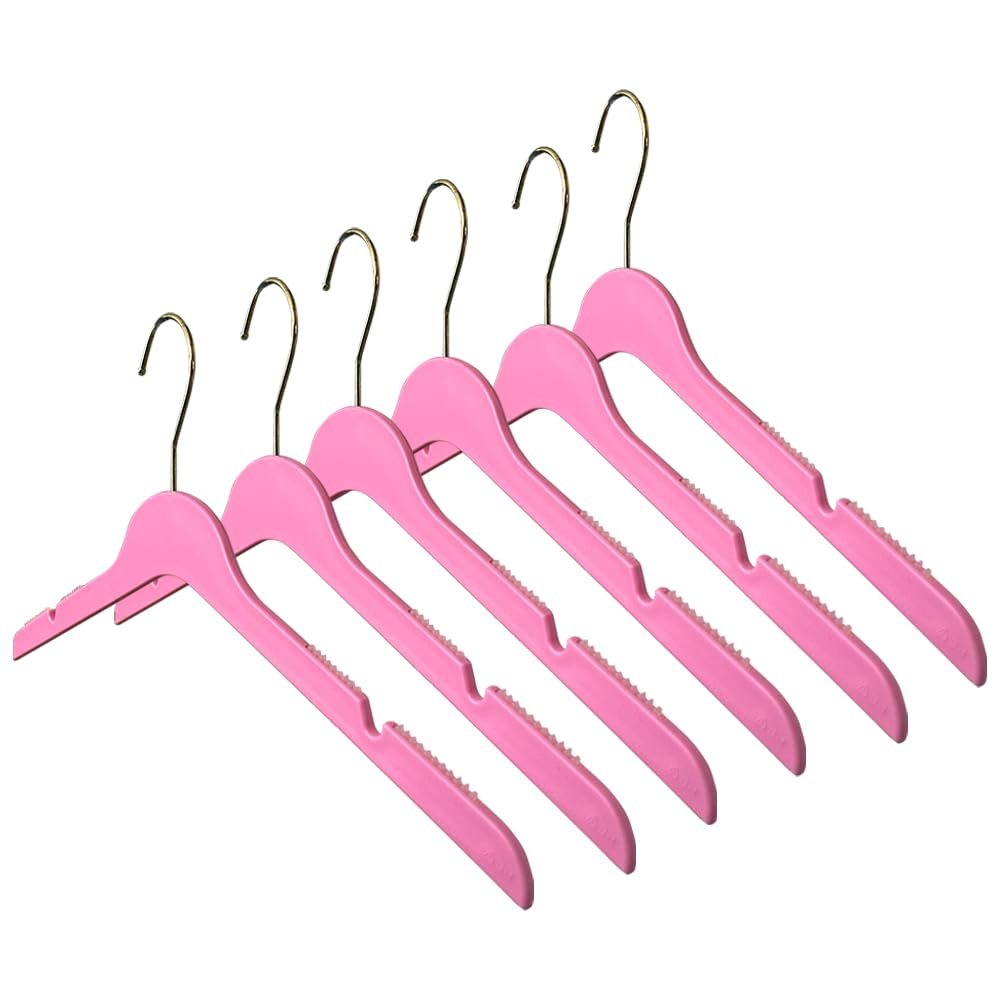 All Hung Up Hangers Elegant Plastic Hangers, Clothes Hangers, Thin Plastic Hangers, Color Plastic Hangers, Clothes Hangers Plastic, Blouse Hangers (Hot Pink, 36pk)