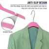 All Hung Up Hangers Elegant Plastic Hangers, Clothes Hangers, Thin Plastic Hangers, Color Plastic Hangers, Clothes Hangers Plastic, Blouse Hangers (Hot Pink, 36pk) view 3