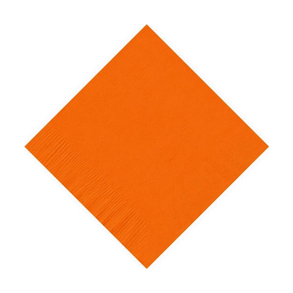 100 2-Ply Cocktail Personalized Napkins (Orange)