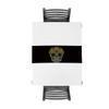 Gothic Style Table Runner 18x72inch Cotton Linen Runners for Kitchen Dining Living Room Wedding PartyTable Decor, Embroidery Skull Black Backdrop view 4