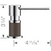 BLANCO, Caf Brown 402303 LATO Kitchen Soap Dispenser, 10 oz view 2