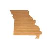 BambooMN Missouri Silhouette Bamboo Serving and Cutting Board - 2 Units - 12" x 10.75" x 0.60" view 1