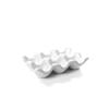 Impulse! Hudson White Porcelain Egg Crate - Set of 2: Enhance Storage, Fridge Organization, and Style! view 2