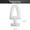 MroMax Curtain Track Rollers Plastic Drapery Rail Sliding Glider for Windows Shower Curtain Tracks 0.43" Dia, White 20 Pcs view 2