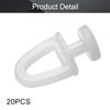 MroMax Curtain Track Rollers Plastic Drapery Rail Sliding Glider for Windows Shower Curtain Tracks 0.43" Dia, White 20 Pcs view 4