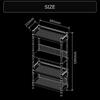 Bauhutte BHS-600SM-WD Desk Side Rack, Computer Rack, PC Rack, Width 23.8 x Depth 10.0 x Height 47.2 inches (60.5 x 25.5 x 120.5 cm), Wood Grain view 2