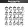 MroMax Curtain Track Rollers Stainless Steel Frame Twin Wheeled Carriers Drapery Rail Sliding Glider for Windows Shower Curtain Tracks 0.43" Dia, 50 Pcs view 4