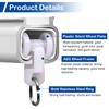 MroMax 30Pcs Curtain Track Rollers, 0.41" Dia Plastic Twin Wheeled Carriers Drapery Rail Sliding Glider for Windows Shower Curtain Tracks view 4