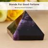 Natural Purple Amethyst Crystal Pyramid Figurine Home Decoration Good Luck Gift Paperweight Feng Shui Ornament view 2