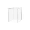 Tall Display Box Clear Acrylic 12" x 12 x 19 No Lid Hollow Pedestal 5 Sided Display Trinkets Flower Tower Dust Cover Bin Collectible Items Elevated Multi Use Showcase by Marketing Holders view 1