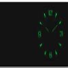 CLOCKZHJI Pendulum Wall Clock with Luminous Silent Non Ticking Living Room European Style Wall Clock Art Pendulum Simple Fashion Personality Mute Clock (Color : Brown, Size : Height: 60cm/23.6") view 3