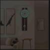 CLOCKZHJI Pendulum Wall Clock with Luminous Silent Non Ticking Living Room European Style Wall Clock Art Pendulum Simple Fashion Personality Mute Clock (Color : Brown, Size : Height: 60cm/23.6") view 4