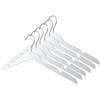 All Hung Up Hangers Elegant Plastic Hangers, Clothes Hangers, Thin Plastic Hangers, Color Plastic Hangers, Clothes Hangers Plastic, Blouse Hangers (White, 36pk) view 1